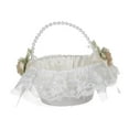 thumbnail image 3 of Cesta de flores de boda Cesta de almacenamiento de Dulces de frutas Decoraciones Cesta de niña de flores para celebraciones Iglesia Boda perfecl Cesta de boda, 3 of 8
