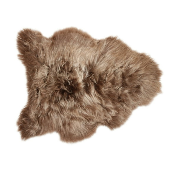 Genuine Icelandic Breeze Sheepskin – Frosted Brown – Straight/Long Pile