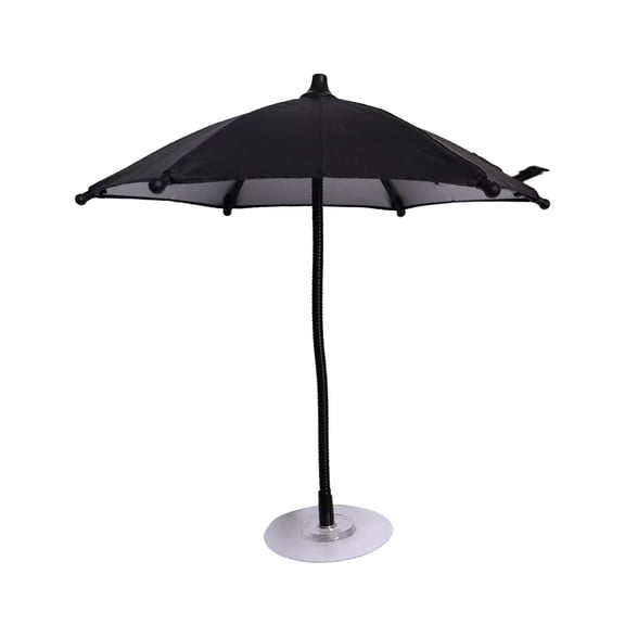 Mobile Phone Umbrella 360 ° Flexible Sunshade Suction Cup Holder for Outdoor and Car Use Portable Glare for Smartphone