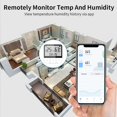 thumbnail image 4 of yingyy Home Office Smart WiFi Digital Display Hygrometer App Control Desktop Mini Temperature Humidity Meter Clock, 4 of 6