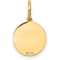 thumbnail image 3 of 14k Yellow Gold Small Baptism Charm - 17mm, 3 of 6