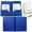 Dark Blue, variant on VKQNRGS 1Pc Plastic Folders with 2 Pockets and 3 Prongs,Plastic S-chool Supplies Folders,Reusable Polypropylene Portfolio Organizer for Home Ofice,Assorted Colors,Letter Size