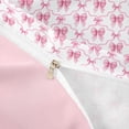 thumbnail image 4 of Erosebridal Pink Bow Duvet Cover Set, Princess Style Bedding Full, Pink Reversible, 1 Duvet Cover and 2 Pillowcases (No Comforter), 4 of 5