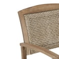 thumbnail image 6 of Arnton Acacia Wood and Wicker Outdoor Rocking Chair, Light Brown, 6 of 9