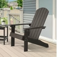 thumbnail image 4 of ACEGOSES 1 Pcs Outdoor Patio Adirondack Chair with Cup-holder for Garden, Lawn Yard and Beach,Brown, 4 of 9