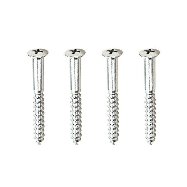 Miangastore 4Pcs Guitar Neck Plate Screws Replacement Metal Neck Joint Mounting Plate Screws