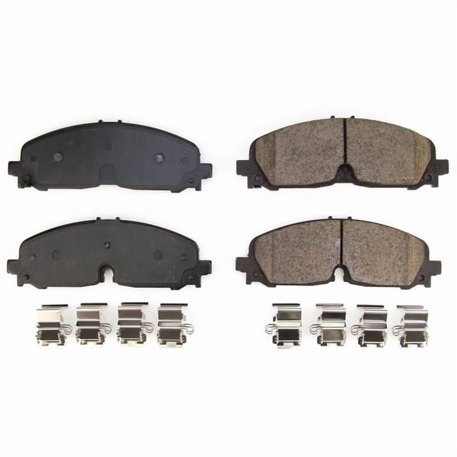 Power Stop Brake Pad 17-2371 Z17 Evolution; FMSI Number D2371; Ceramic Brake Pads; Set Of 4; With Premium Stainless Steel Hardware