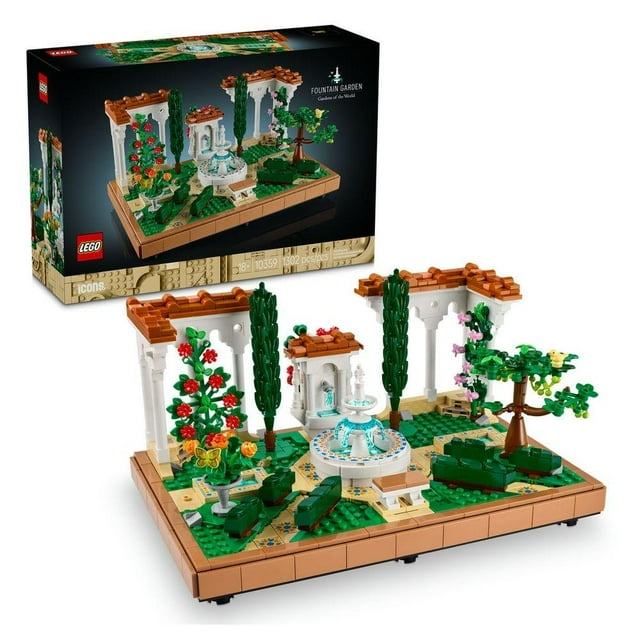 Set LEGO Icons Jardín con Fuente Set de construcción 10359