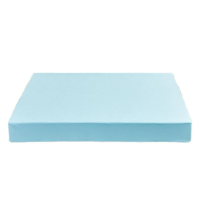 Funda de colchón con cremallera Zulema Acolchada Azul 200x220cm Protector de colchón