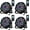 4 Pack, variant on 36 LED Stage Lights,DJ Par Lights Sound Activated,DMX & Remote Controlled LED Uplights for Events Wedding Dance Floor Party DJ Live Show-4 Packs