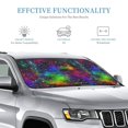 thumbnail image 3 of Kdxio Bright Universe Print Windshield Sun Shade, Foldable Sun Blocker for Car,Truck,SUV Automotive Interior Sun Protection,Reflective Shade for Front Windshield(Small), 3 of 7
