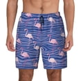 thumbnail image 2 of Goofa Flamingo Printed Men's Swim Trunks Board Shorts Quick Dry Mens Swimming Trunks with Compression Liner,Breathable Fit Hawaii Beach Shorts-Small, 2 of 9
