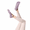 Lavender Purple, variant on 3 Pairs Women’s Five Toe Grip Socks, Non Slip Yoga Pilates Barre Socks with Crisscross Straps