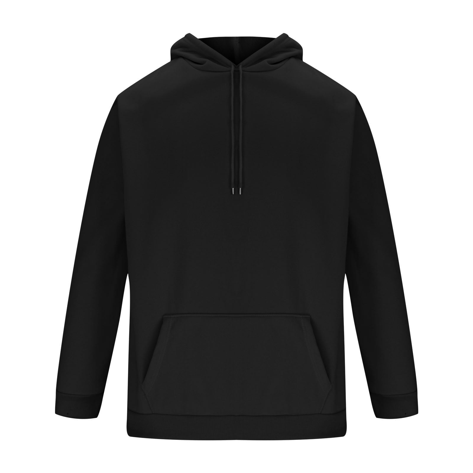 HOMADLES Mens Hoodies Long Sleeve Hoodies for Men Outdoor Sports Casual Mens Hoodies Pullover Sweatshirt With Pocket, Black 3XL