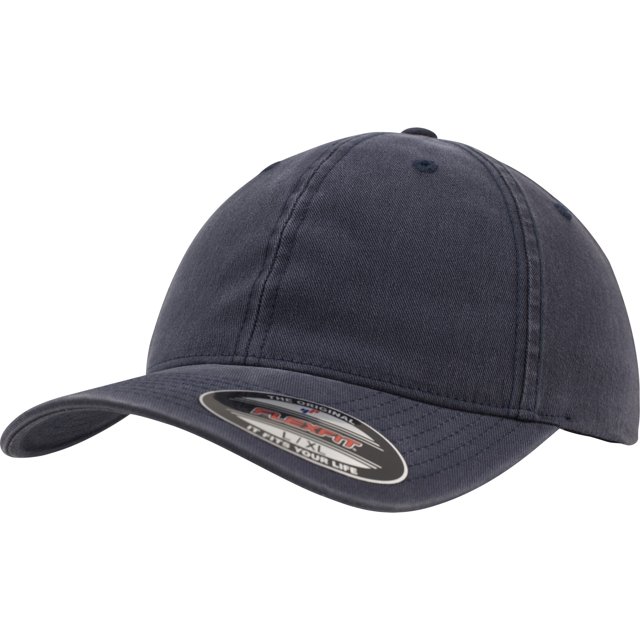 Flexfit - Gorra estilo béisbol de algodón efecto lavado (Azul marino)