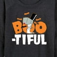 thumbnail image 3 of SpongeBob SquarePants - Boo-tiful - Women's Lightweight French Terry Long Sleeve Shirt, 3 of 6