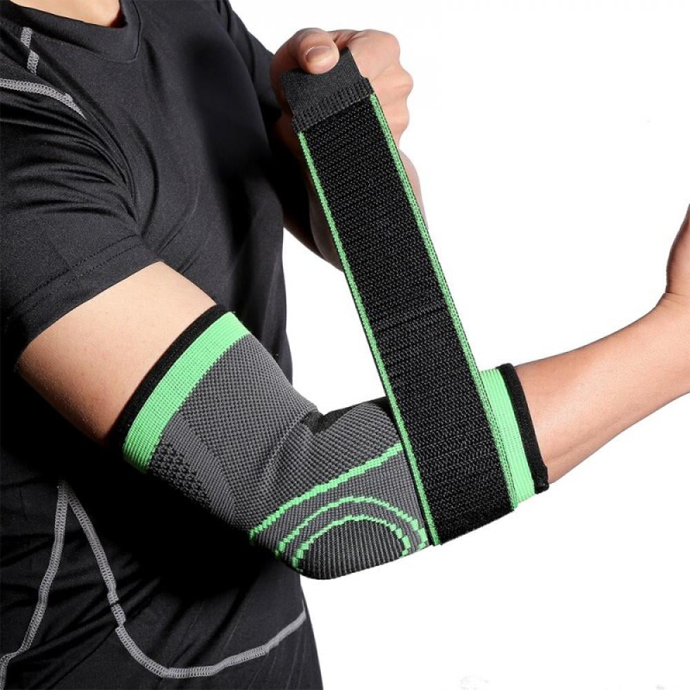 .Elbow Brace Support Guard Elastic Arm Band Pads Wraparound Compression 2 Colors 
