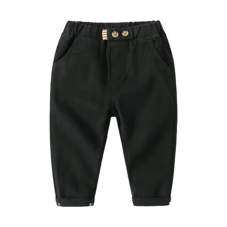 

Dr.Eam Toddler Trousers Toddler Boy Girl Solid Pants Overalls Casual Pants For Children Clothes Bottom Relaxed Y2K Streetwear Black 2 Y-3 Y