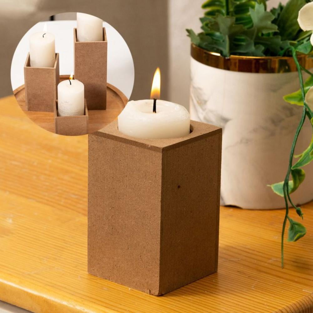 Wooden tea light candle holders rustic home decor gifts weddings high quality 
