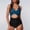 Blue, variant on One Piece Swimsuit for Women Cutout High Waisted Wrap Tie Back Swimsuits Bikini With Neck Dew Belly V-neck Sleeveless Swimwear