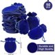 thumbnail image 2 of 50 bolsas de regalo de terciopelo, bolsas azules de 9 x 7 cm para dulces, bolsas para joyas, regalos para fiestas de bodas y Navidad, 2 of 5