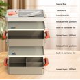 thumbnail image 3 of Adult Lunch Box – Bento Box & Lunch Containers for Adults, Stackable, Leakproof, Microwave Safe, Portable Lunchbox for Work, Travel, Meal Prep, Durable & Easy to Carry (Brown), 3 of 9