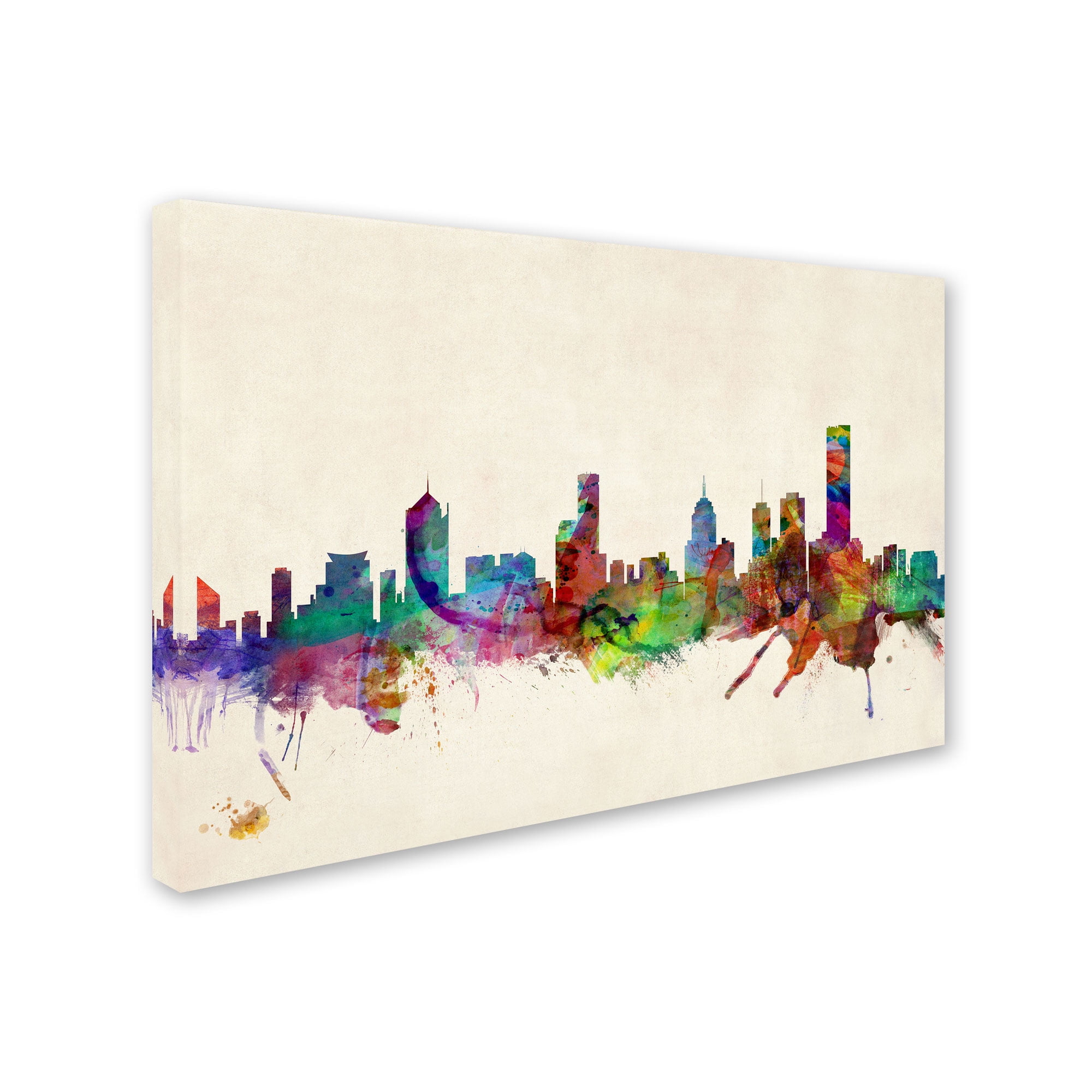 Trademark Fine Art "Melbourne, Australia" Canvas Art by Michael Tompsett
