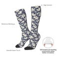 thumbnail image 5 of Picia Women Crew Soft Moisture-wicking Socks Lilies Flowers Pattern Design Cotton Socks, One Size fit All, 5 of 9