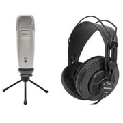 Samson C01U ASMR Recording Streaming USB Microphone Mic Kit w/ Headphones