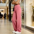 thumbnail image 5 of Hilenly Wide Leg Yoga Pants for Women Crossover High Waist Yoga Pants with Pockets Straight Leg Gym Workout Pants, 5 of 10