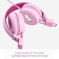thumbnail image 6 of 2 Pack Multicolor MEE audio KidJamz Wired Headphones w/ 3.5mm Plug, Safe Listening Kids Headset for School (Lavender + Pink), 6 of 9