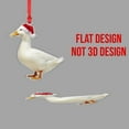 thumbnail image 4 of ViciArt Duck Christmas Ornament, 3mm Acrylic or Wood, Santa Hat, Holiday Tree Decoration, Festive Animal Decor, 4 of 4
