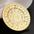 thumbnail image 4 of Moneda conmemorativa chapada en oro de constelación de 5 uds., regalo coleccionable (Leo), 4 of 7