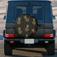 thumbnail image 3 of Kdxio Gold Glitter Pineapples for Tire Cover Wheel Protectors Tyre Covers Weatherproof Wheel Covers Universal Fit for Trailer Rv SUV Truck Camper Travel Trailers 15 inch, 3 of 8