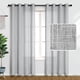 thumbnail image 1 of Cortinas Pitalk de lino gris claro, 214 cm de longitud, 2 paneles, 84 litros, 1 of 8