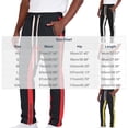 thumbnail image 3 of SBYOJLPB Men's Joggers Pants with Ankle Zip Color Blocking Casual Drawstring Elastic Waist Trousers, 3 of 6