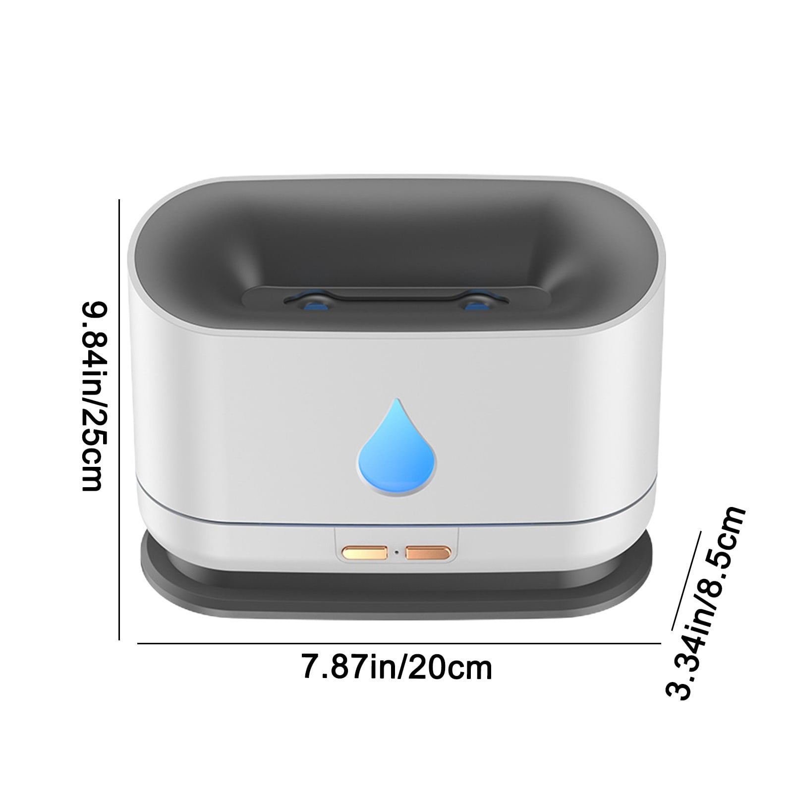 1L Humidifiers for Bedroom Large Room Home, Warm Mist Desk Humidifier Oil Diffuser, Quiet Below 35dB, Adjustable Mist, 1000mL Tank, Water Shortage Power Off Protection