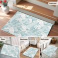 thumbnail image 6 of Rectangle Area Rug 2x3ft, Summer Coastal Abstract Waves Non-Shedding Washable Area Rug, Modern Minimalist Wavy Non Slip Low-Profile Rugs for Living Room, Bedroom Dining Room, 6 of 9