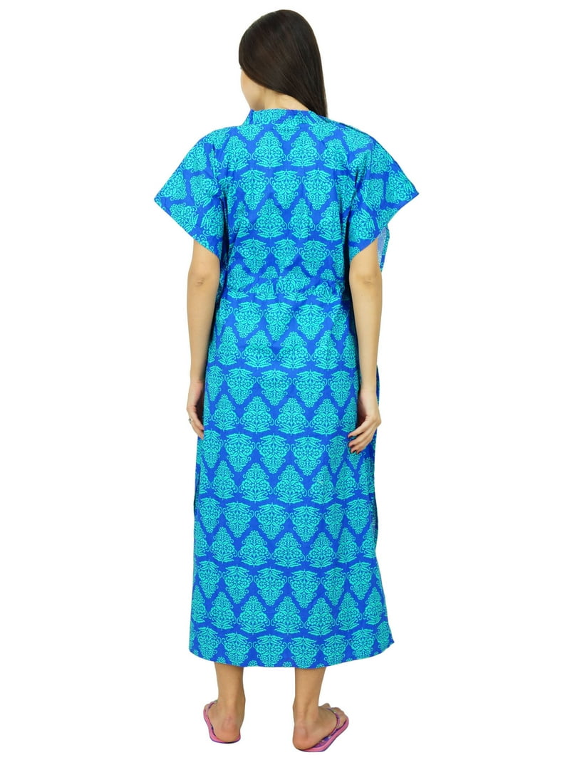 kaftan night dress cotton Buy Black Geometric Printed Cotton Kaftan Night Dress Online in USA at  $27.00