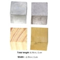 thumbnail image 3 of 4pcs Wood Block Copper Cube Iron Cube Aluminum Block Science Education Product, 3 of 4