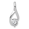 thumbnail image 4 of Finest Gold 14K White Gold Fancy 6.5 mm Diamond Slide Mounting Pendant, 4 of 4