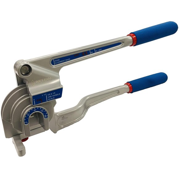 Dobladora de tubos Imperial Tool 370FH con triple cabezal, 180 grados