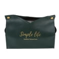 thumbnail image 2 of Contenedor de pañuelos, bolsa de pañuelos de cuero artificial, caja de pañuelos para el hogar, contenedor de servilletas, diseño revolucionario, 2 of 14
