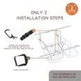 thumbnail image 3 of Funda para Asiento de Coche para Perros njnj Impermeable Medio Hamaca para Asiento Trasero, 3 of 6