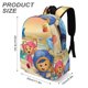 thumbnail image 3 of Team Umizoomi-theme Backpack, Campus style schoolbag Bookbag with Adjustable Shoulder Straps And Large Zip Compartment, Unisex Travel Bags.42x30x15cm, 3 of 6