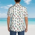 thumbnail image 6 of Fotbe Milk Tea Hawaiian Shirt for Men Unisex Summer Beach Casual Short Sleeve Cotton Linen Button Down Shirts-3X-Large, 6 of 9