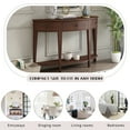 thumbnail image 4 of YANSHE Console Table U-Style Modern Curved Sofa Table With 3 Drawers And 1 Shelf Home Furnishing Console Sofa Table For Hallway, Entryway, Living Room, 4 of 9