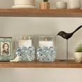 thumbnail image 6 of Flat Glass Marbles 0.66lb/300g,Topboutique Clear Glass Beads,Flat Marble Beads,Transparent Flat Gems,Decorative Vase Filler Table Scatter Decor (17-19mm), 6 of 7