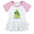 thumbnail image 2 of iDzn From Little Seeds Grow Mighty Trees Funny Dresses For Baby, Newborn Babies Skirts, Infant Princess Dress, 0-24M Kids Graphic Clothes (Pink Raglan Dresses, 12-18 Months), 2 of 5