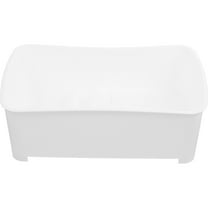 PAMINGONO Plastic Turtle Habitat 1Pcs White Turtle Tank Aquarium for Reptile Habitat 32X21X12.5Cm